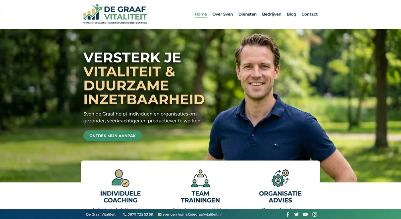 Eerste indruk van mijn homepage, wat valt jullie op?